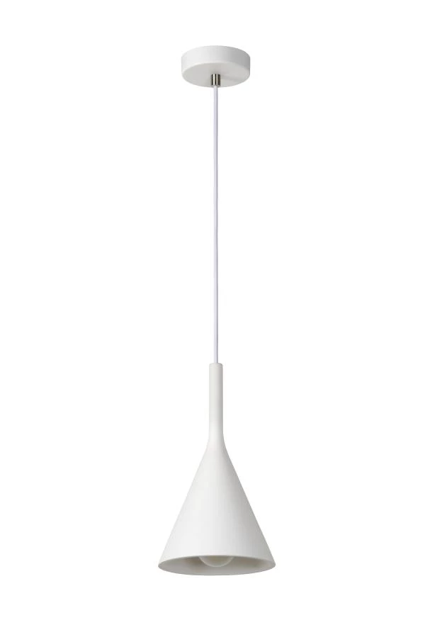 Lucide GIPSY - Pendant light - Ø 16,5 cm - 1xE27 - White - off